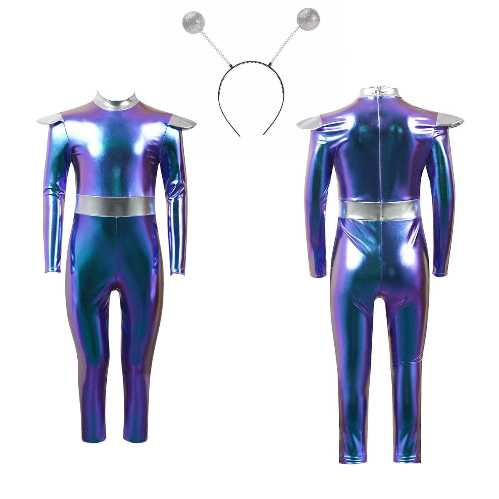 Generisch Costume da alieno futuristico per adulti, stile cortile, per giochi di ruolo di fantascienza