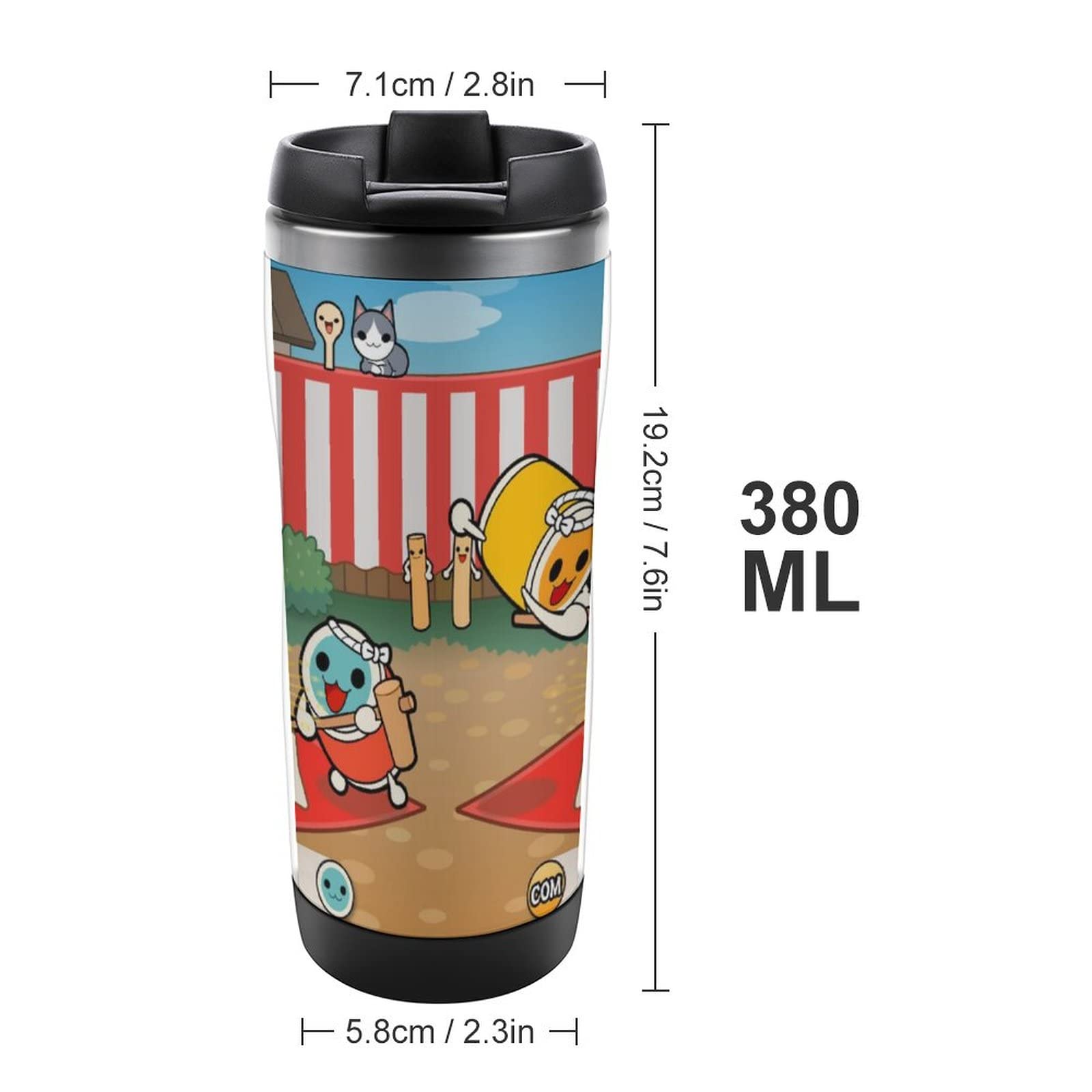 Amazon | 太鼓の达人 (5) ステンレス マグ ボトル 約380ml コーヒー 