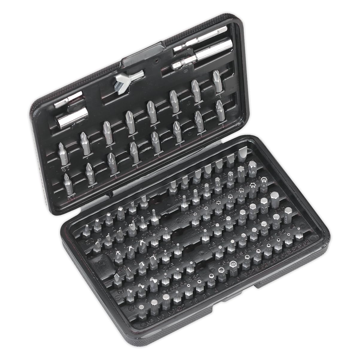 Sealey Silver S0473 Power Tool With Security Bit Set, 100 Pieces