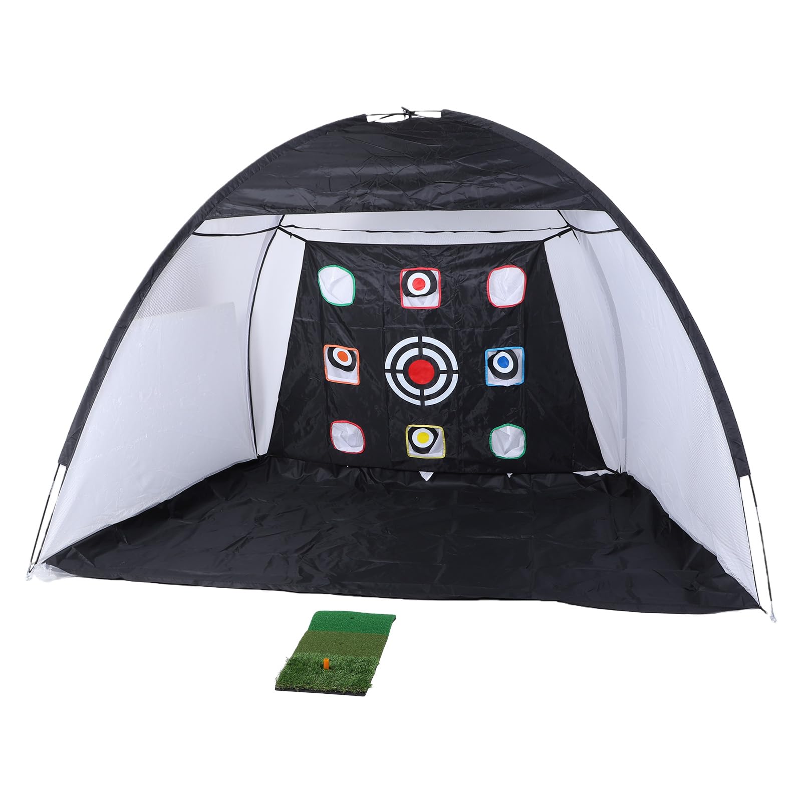 CHICIRIS Red de Práctica de Golf, Red de Práctica de Golf de Poliéster Plegable con Fácil Instalación, Ayuda de Entrenamiento Resistente a Desgarros para de Columpio en Interiores y Exteriores en