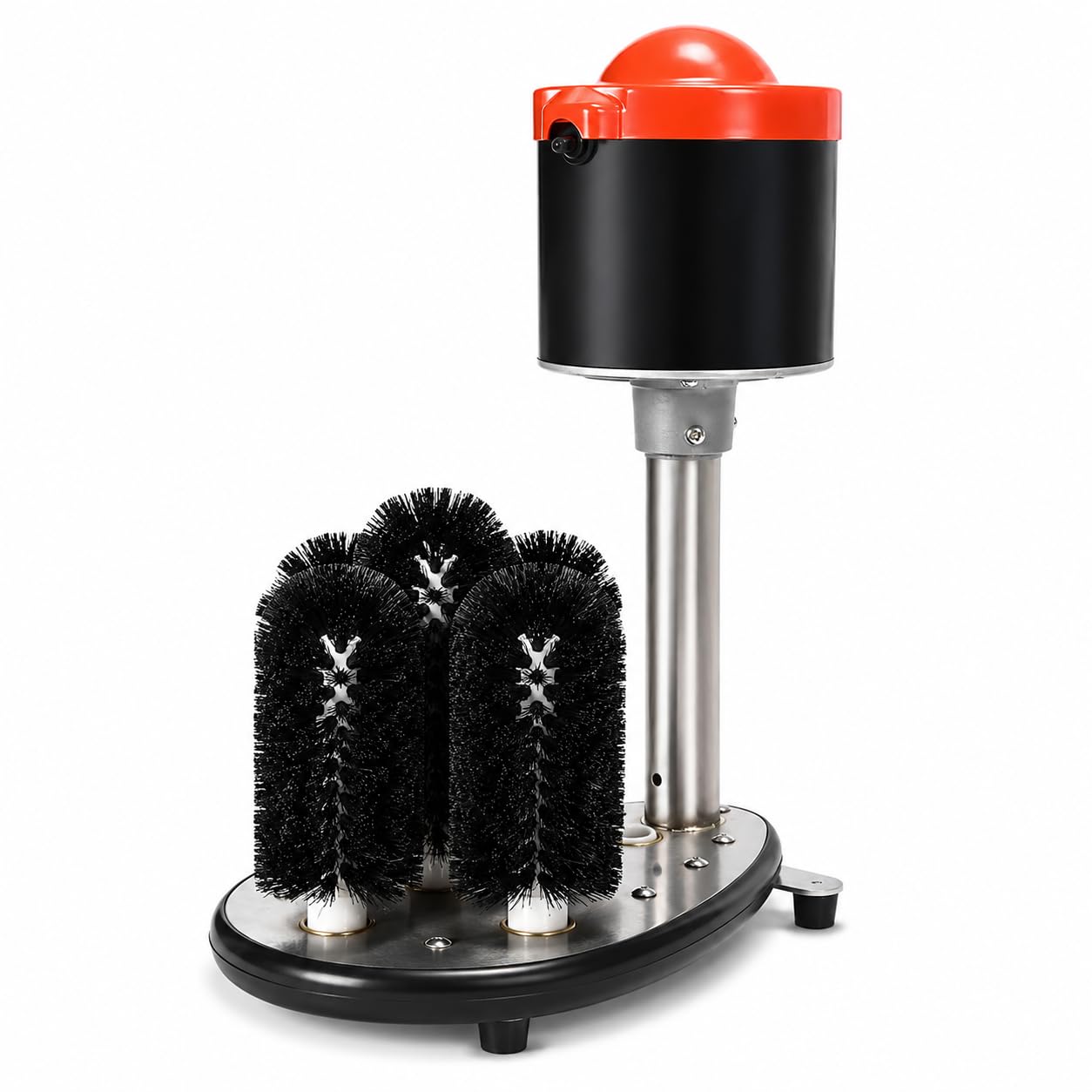 Lavadora eléctrica de vidrio, máquina de 5 cepillos para limpiar copas de vino y tazas de cerveza, 1200 tazas por hora, ideal para bares y cafeterías