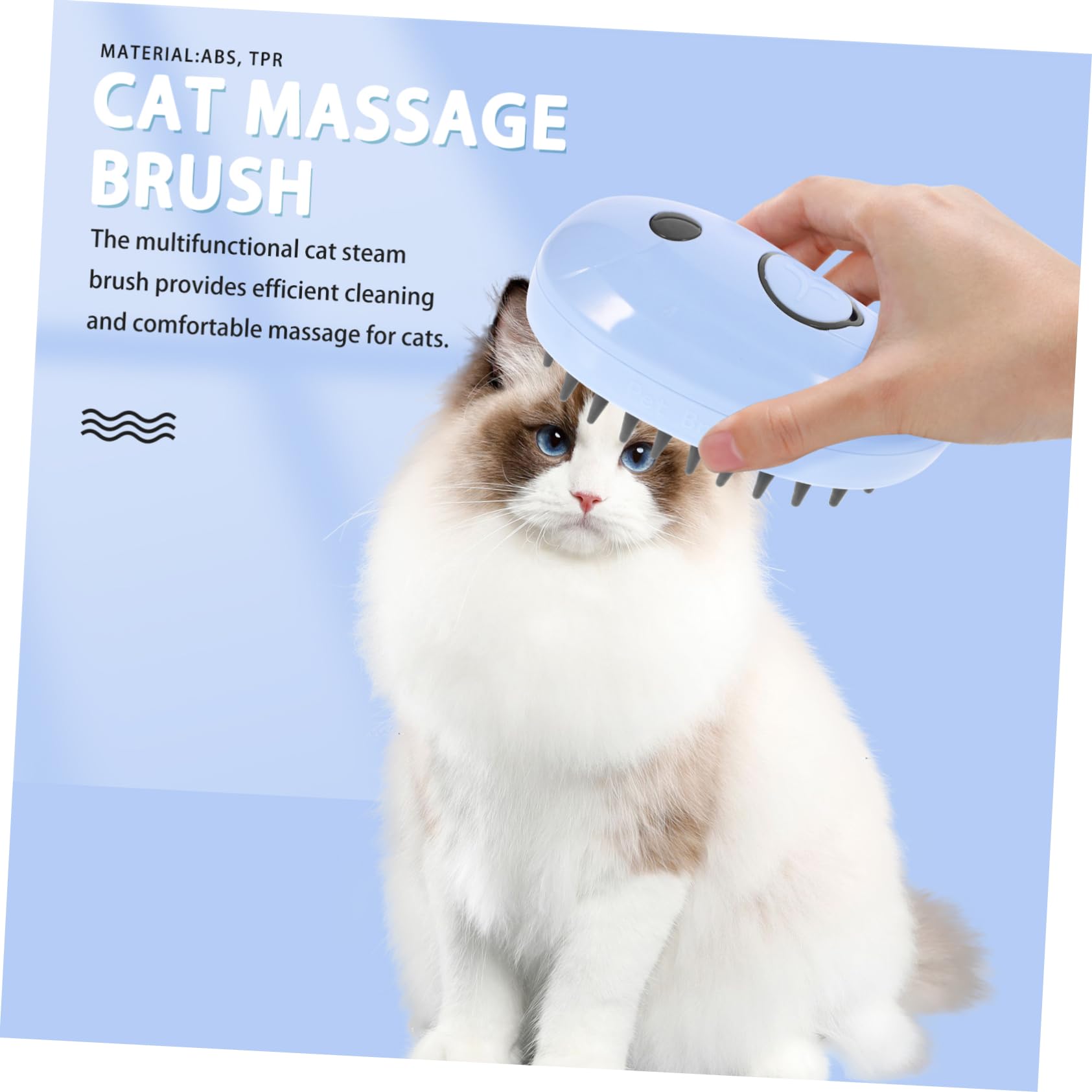 Supvox 3stücke Selbstreinigende Dampfbürste Für Katzen Multifunktionsbürste Mit Massagefunktion Und Effizientem Haarentferner Für Langhaarkatzen