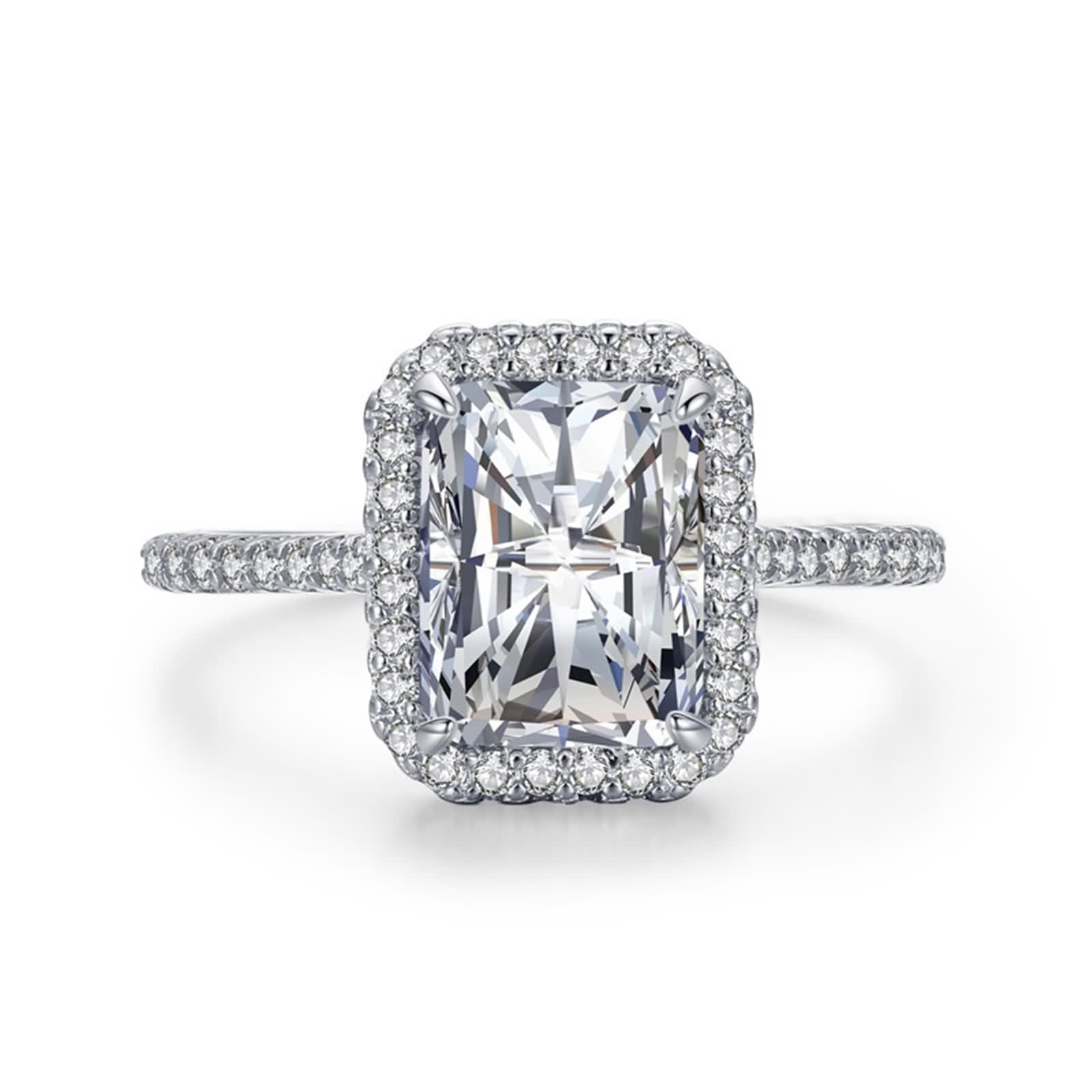 Bague Argent Pierre rectangulaire, le cadeau idéal pour sceller une promesse - 8