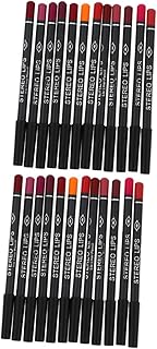 FRCOLOR 24 Peças Delineador Labial Lápis Batom Batom Fosco Batom Terno Batom Kit De Cosmetologia Lápis Modelador De Lábios Acessório Cosmético Ferramenta De Forro Labial Cosméticos De