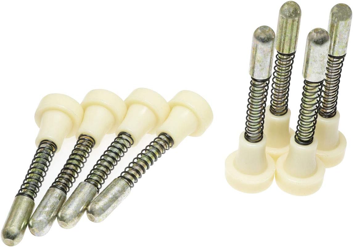 PSCCO 8PCS Spring Plunger Latches 55mm Plastic Handle Crib Spring Latch