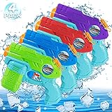 Juguete Pistola De Agua NiñOs,Pistola PequeñA,para Al Aire Libre, Piscina, Fiesta,Chorro de Agua Verano Juguetes de Agua Juego para Niños Adultos (4 Pack)