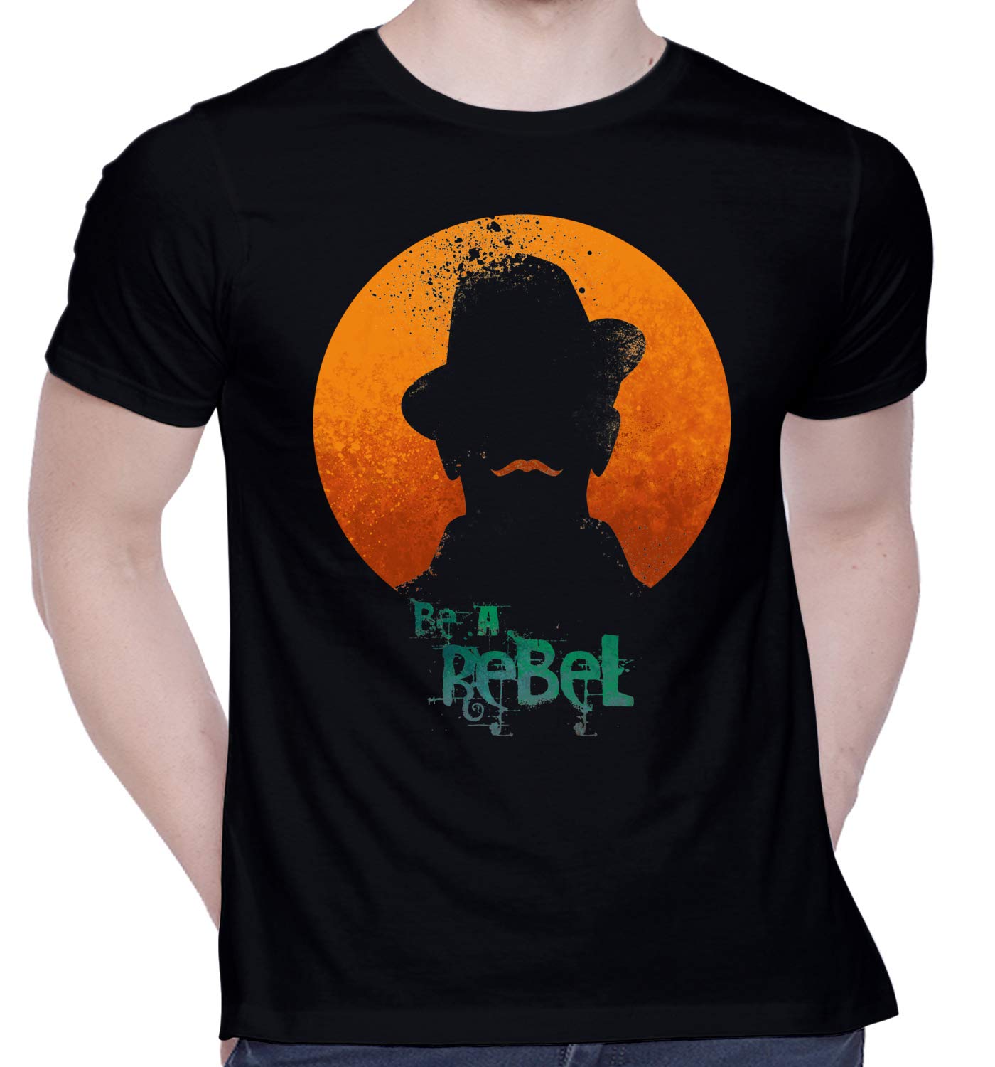creativit Graphic Printed T-Shirt for Unisex Patriot - Bhagat Singh Tshirt | Casual Half Sleeve Round Neck T-Shirt | 100% Cotton | D00064-19-picture-54