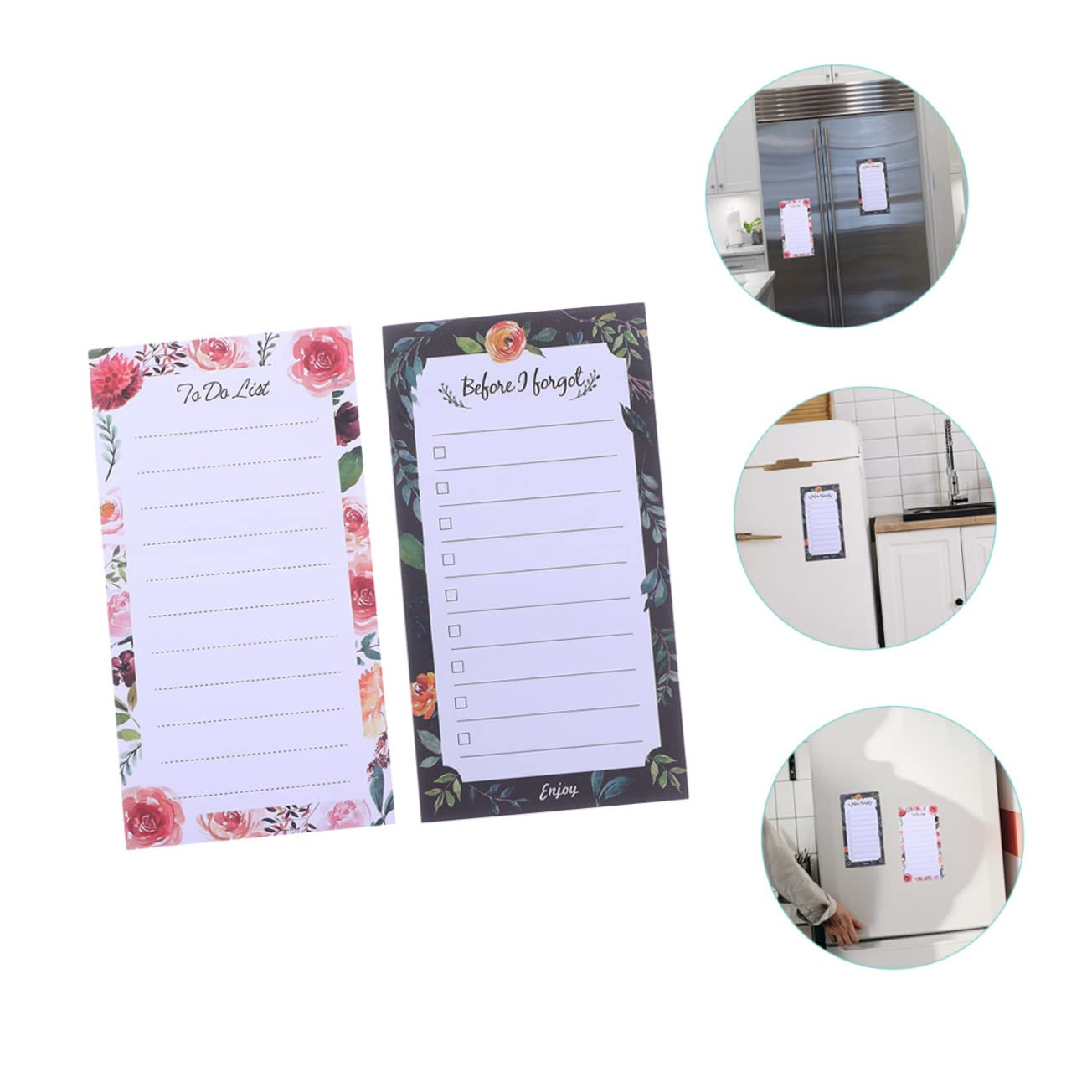 SHINEOFI 6 magnetyczne karteczki samoprzylepne zabawne notesy magnetyczne notatnik na lodówkę z listy notatników magnetycznych notatniki magnetyczne rozdarty zeszyt magnes na lodówkę