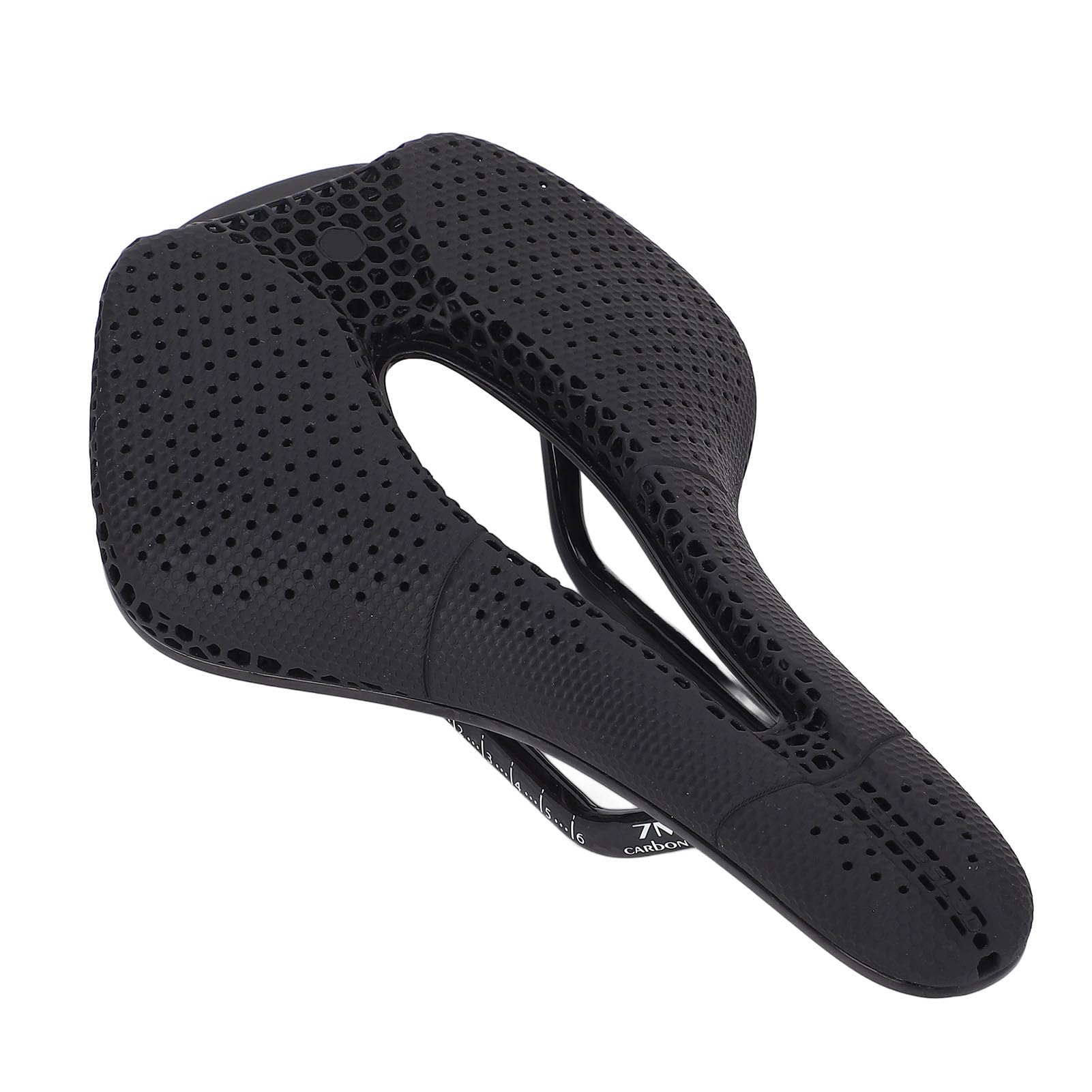 HUIOP Seggiolino per Bici con Stampa 3D, Design Ergonomico Imbottitura in TPU Fibra di Carbonio Comoda Sostituzione della Sella per Bici, Cuscino da Ciclismo Leggero e Resistente con