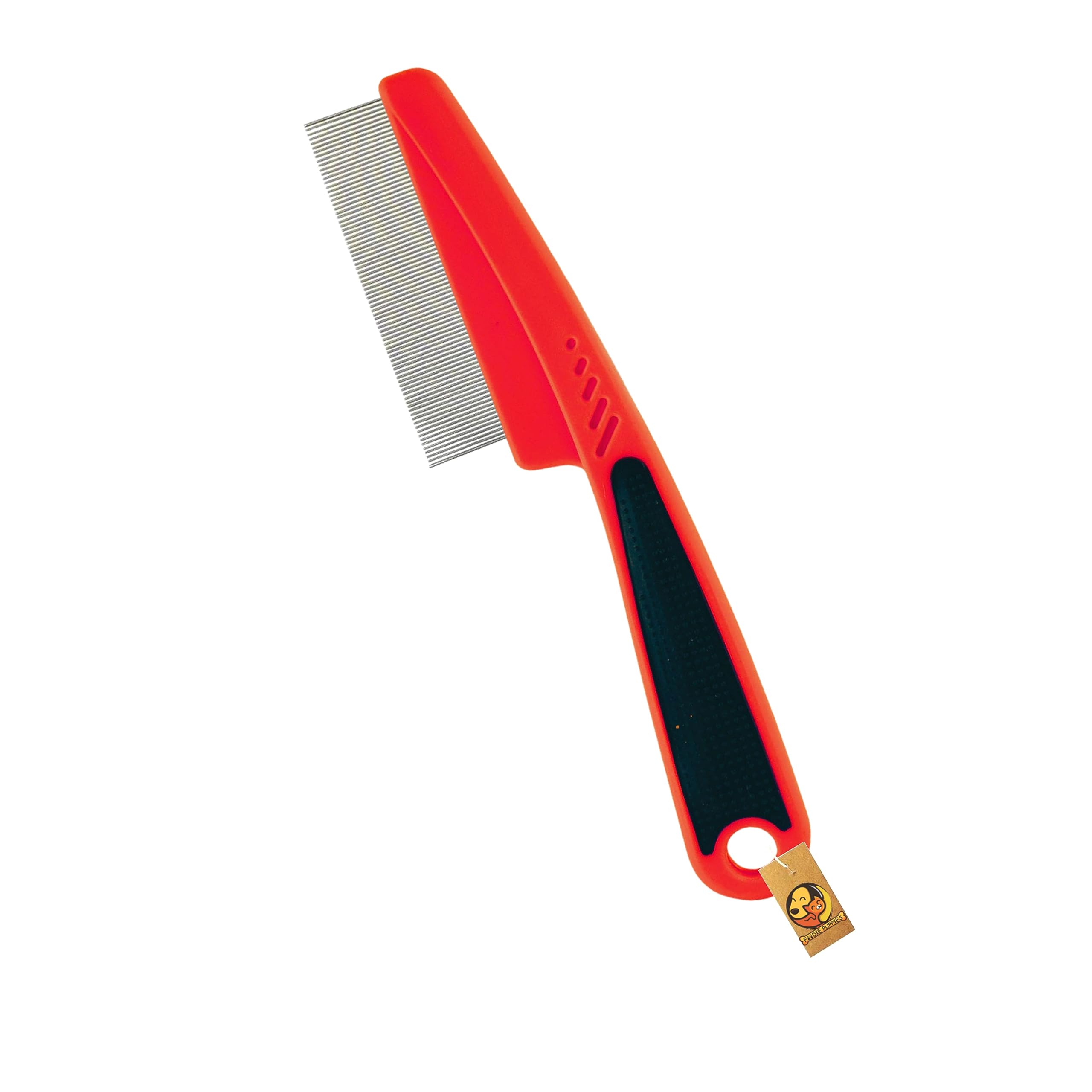 Foodie Puppies Pet Flea Comb with Stainless Steel Fine Teeth (Flea Comb - Small) Non-Slip Rubber Handle Grip for Small Dogs and Puppies - Removes Dandruff Flakes, and Ticks/Lice (B08ZYQB4YM) Amazon Price History, Amazon Price Tracker