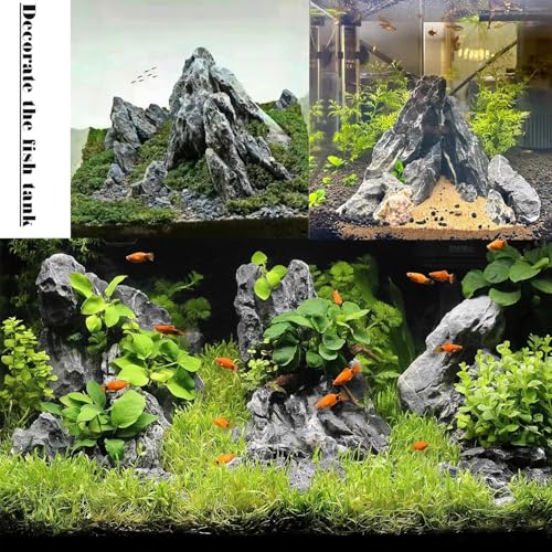 Image of Seiryu Rocks for Aquarium Aquascaping - Premium Grey Stone for Planted Tanks, Terrariums, Iwagumi Style Layouts, Hardscape Decor, Bonsai & Garden Landscaping - 5 Kg