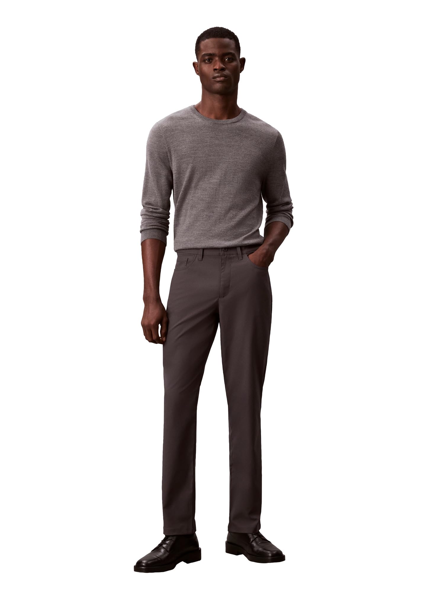 Calvin Klein Mens Hi-Stretch Tech 5-Pocket Slim Pants