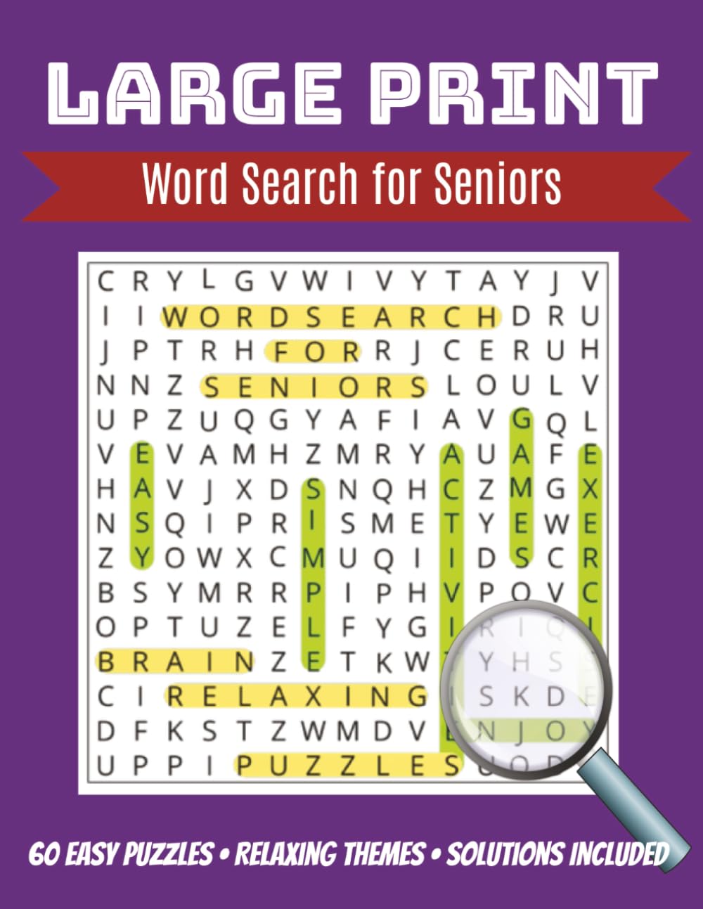 Large Print Wordsearch for Seniors: Easy Puzzles Book Volume 2