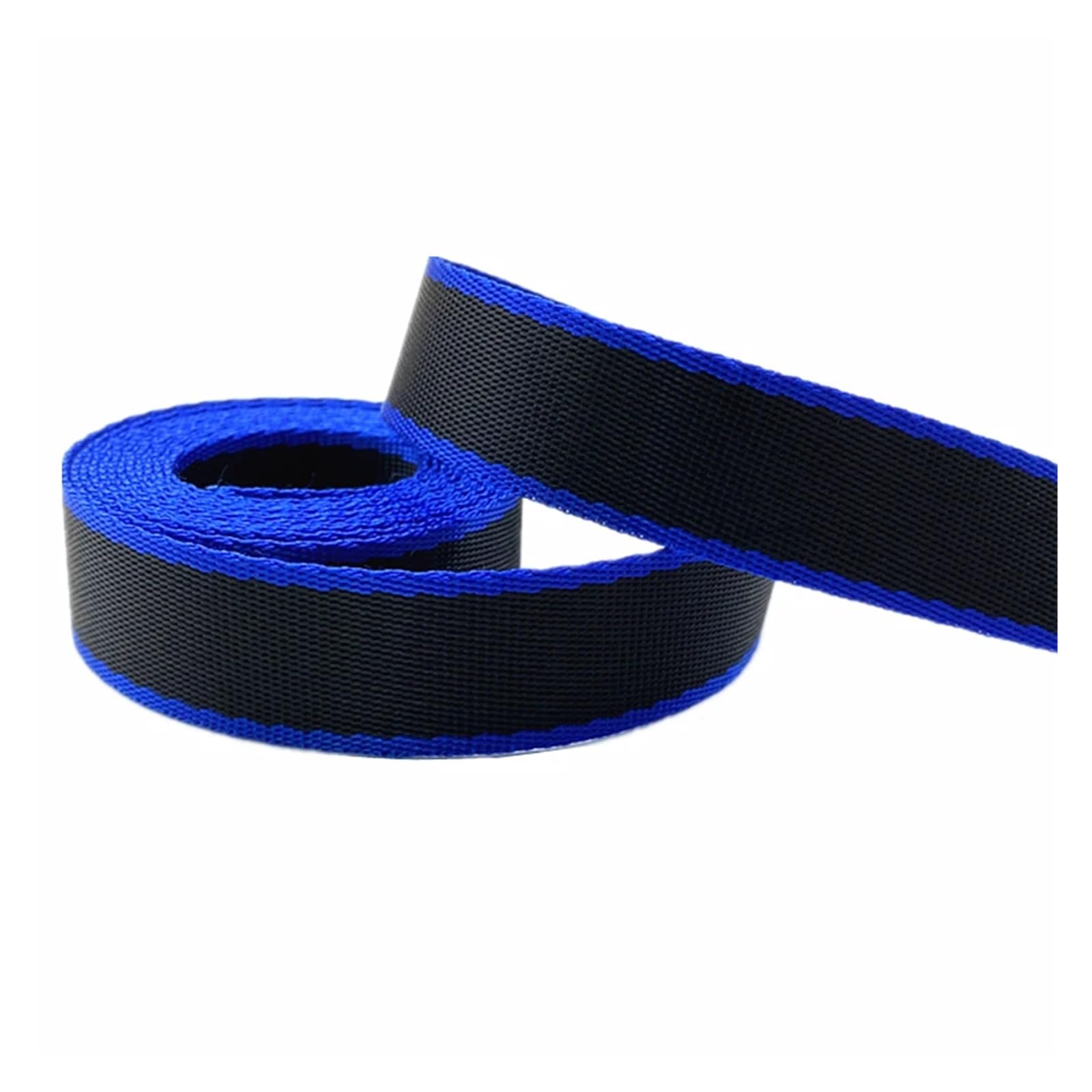 2 Yards/Set 20mm Polyester Nylon Webbing Color Watch Ribbon Backpack Strap Badge(Blue)
