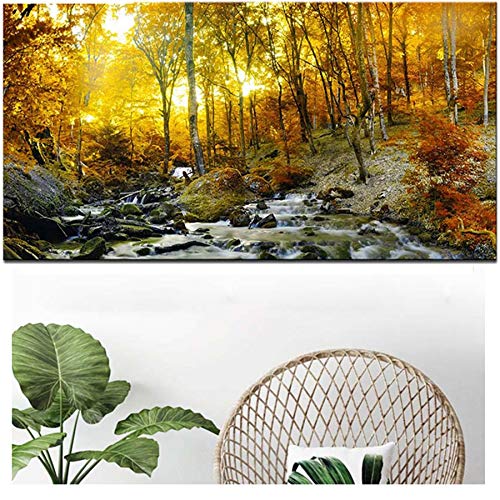 5D Diamant Painting Set - 40x80 Cm Landschaftsbild, Vollbohrer Mit Kristall-Strass