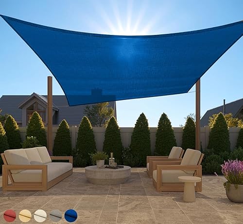 Miniatura 31 de GORILLA GRIP - Toldo parasol resistente, protección UV, resistente a la decoloración, desgarros y óxido, rectangular, con bordes curvos que bloquean