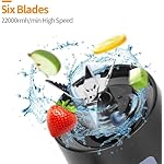 GaxQuly-Blender-For-Smoothie-And-Juices-Protein-Shakes-6-Blade-Usb-Rechargeable-Fruit-Juicer-for-Gym-Office-School-Outdoor-Picnic-Travel-built-in-Jar