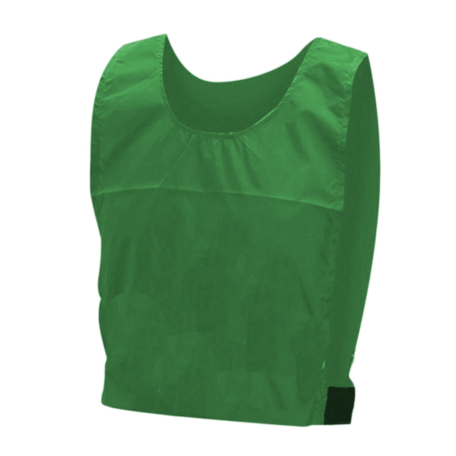 Pack of 10 Sports Training Bibs Soccer Team Rugby Match Outdoor Sports Kit Kids Adults Netball Shirt (10x GREEN, S)