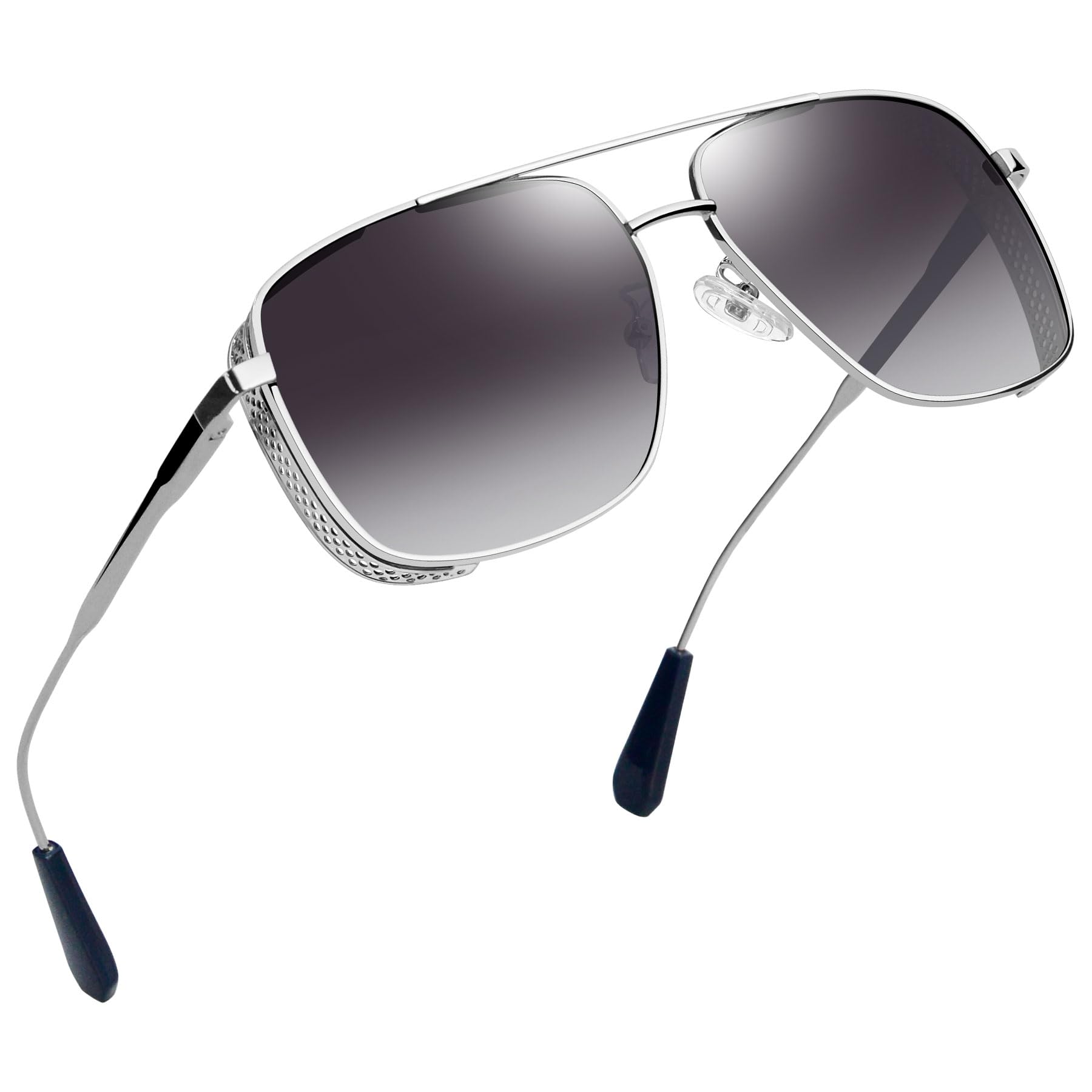 JoopinPolarized Rectangular Sunglasses for Men Trendy BIg Frame Fishing Driving Vintage Shades