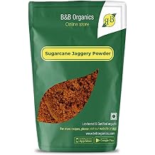 B&B Organics Sugarcane Jaggery Powder, 1 kg 35.27 OZ - USDA Certified
