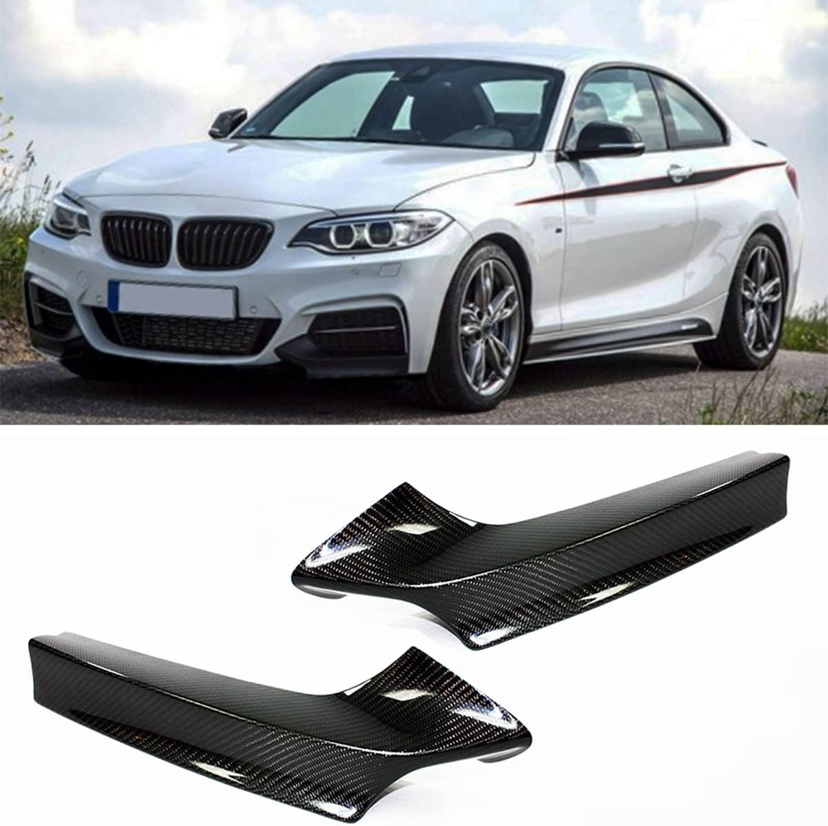 Cuztom Tuning Carbon Fiber M Sport Front Bumper Splitter Lip Kit BMW F22