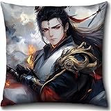 【Kit de coussin au point de croix】Comprend : taie d'oreiller couleur imprimée,fils en coton écologique de haute qualité,instructions,aiguilles à broder,ciseaux,outil d'enfilage et dé à coudre. Broderie simple face 11CT 45x45cm/18x18in(coussin non inclus).