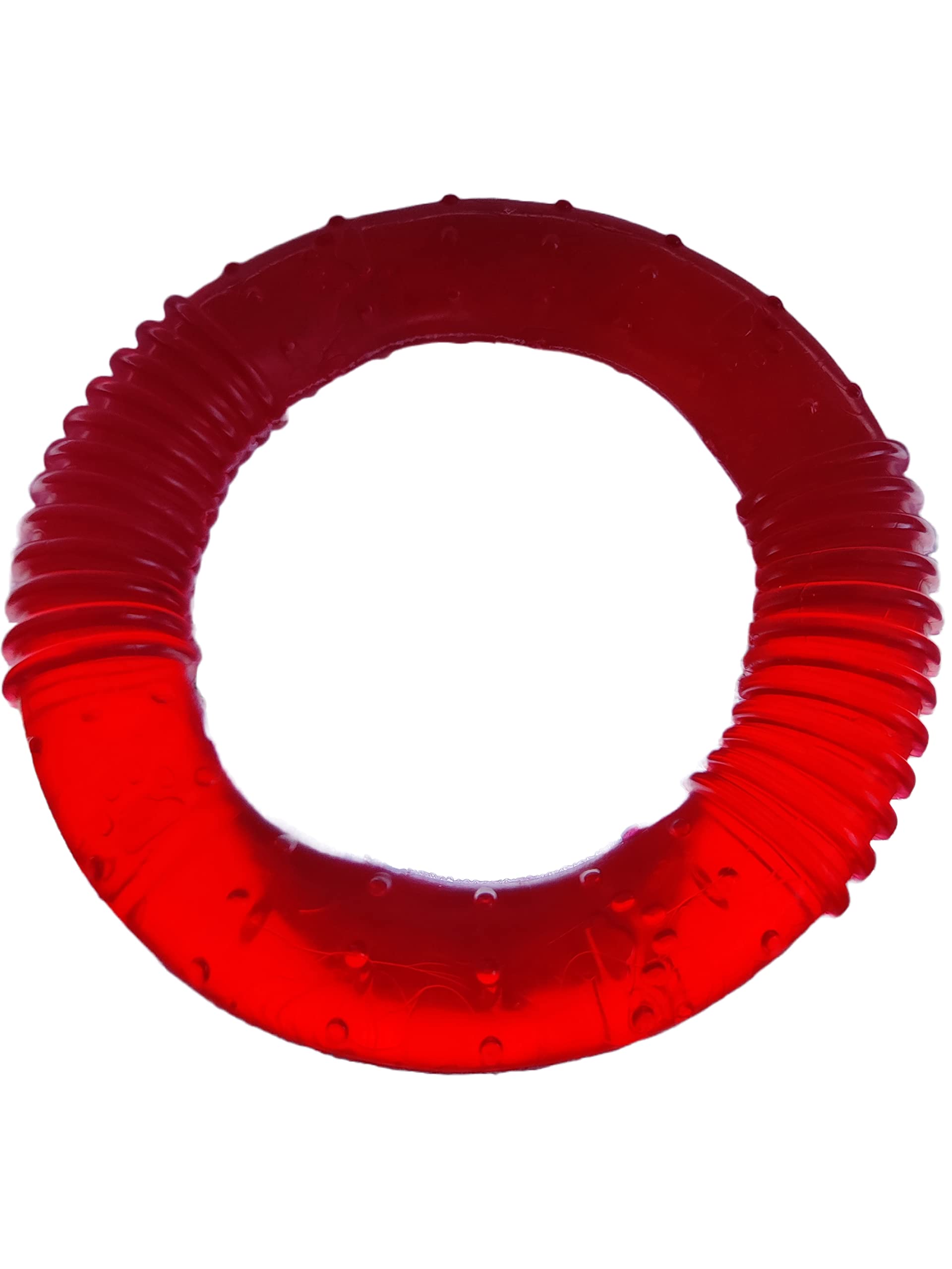 Chullbull Pet Products Natural Silicone Rubber Strong and Durable Ring Shaped Puppy Dog Teething and Fetch Toy for All Breeds, Red,Regular (B0B9BNVLD9) Amazon Price History, Amazon Price Tracker