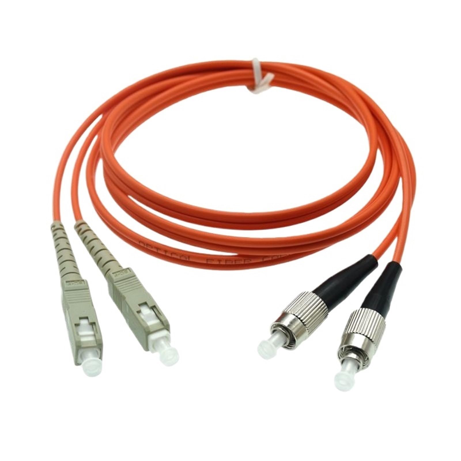 Cavo jumper in fibra ottica dual core multimodale Gigabit di grado portante Cavo multimodale doppio da LC a SC a FC a doppio cavo ST(Double SC-FC,20m)