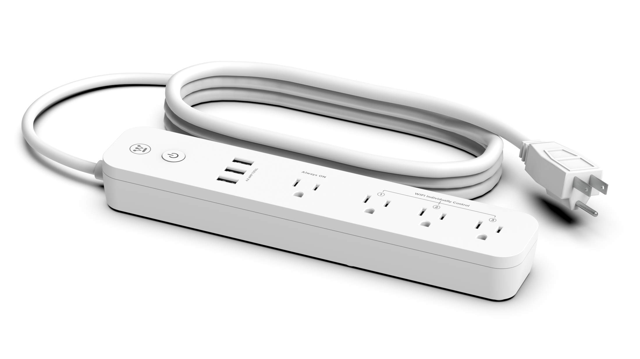 Westinghouse 94012 Sure Series Wi-Fi Power Strip Smart Outlets, White