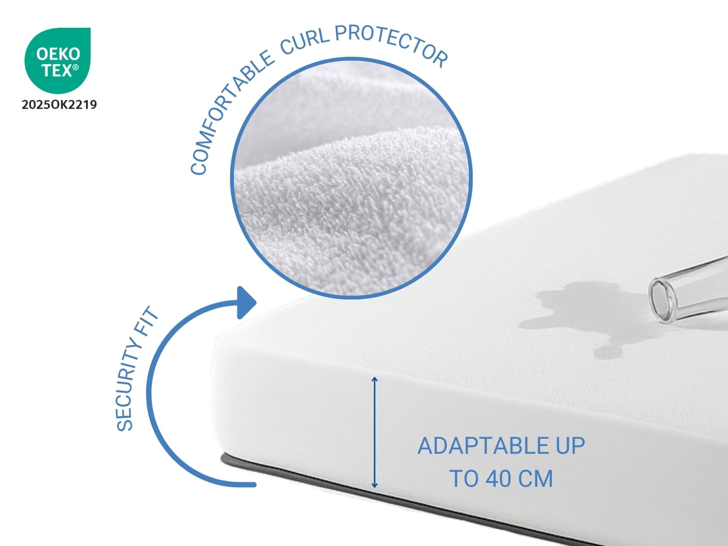 2 X Protector de Colchon Adulto Impermeable Transpirable Anti acaros Ajustable 135x180 cm