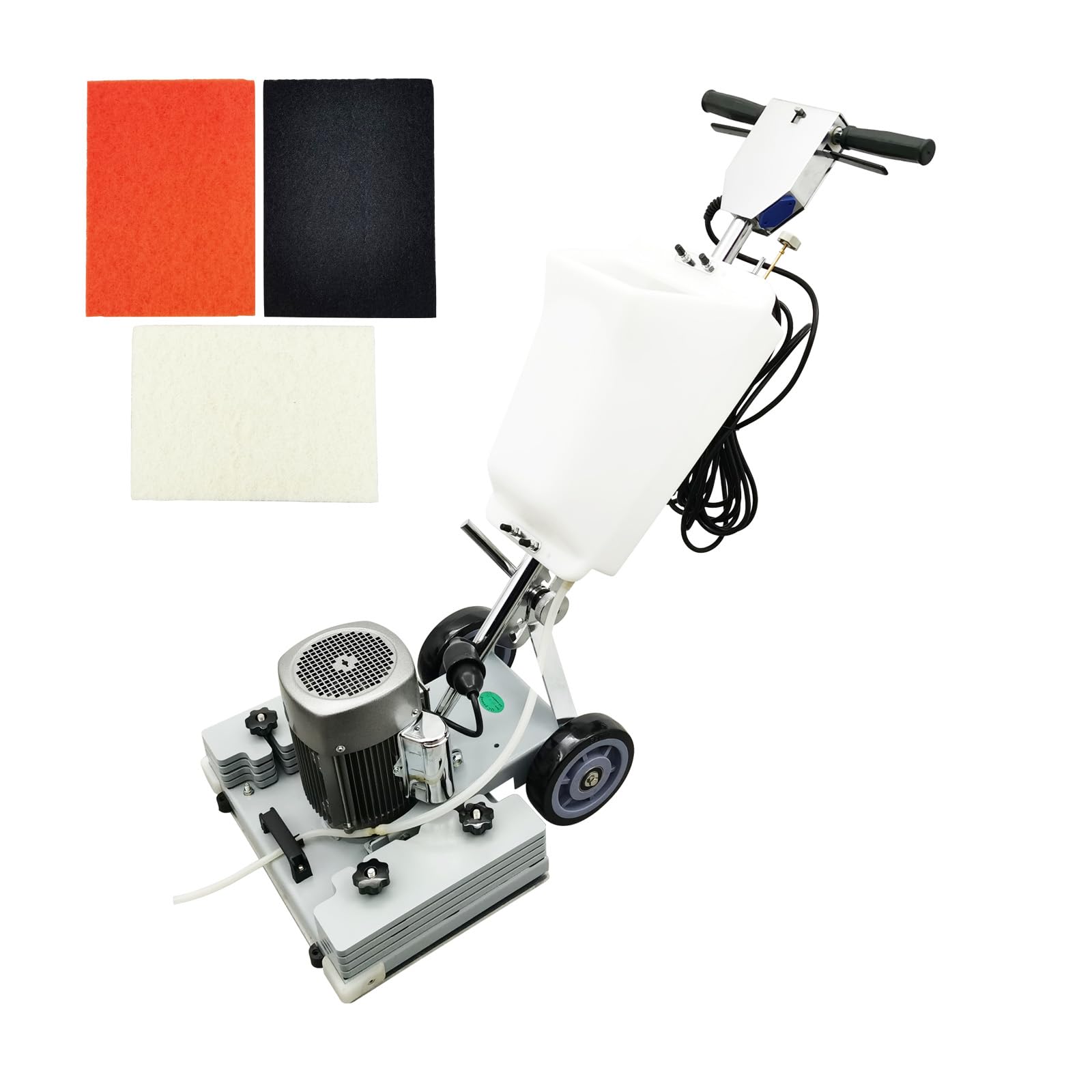 WYDDDARY Floor Scrubber Grinding Machine 3.43Gal Floor Polishing Machine 2834RPM Commercial and Industrial Square Chassis Multi-functional Polisher