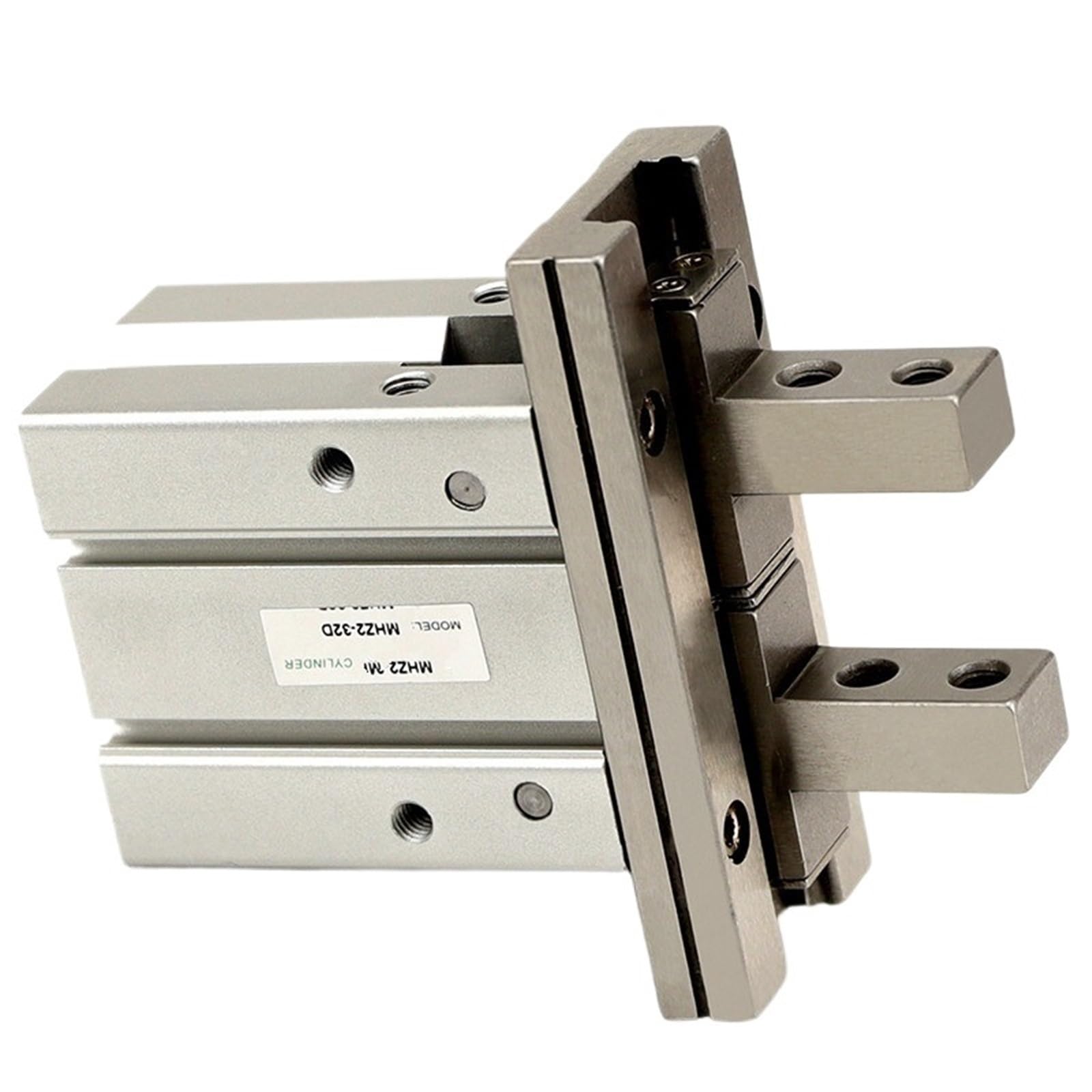 Pince pneumatique MHZ2 25D à double effet pour guidage précis et serrage stable