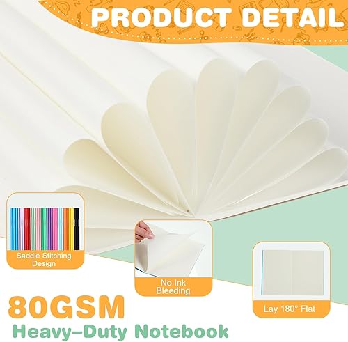 Miniatura 3 de Tenceur 72 mini cuadernos en blanco a granel sin forro de bolsillo pequeño cuaderno de bocetos, colorido monedero, cartera, bloc de notas, libros de