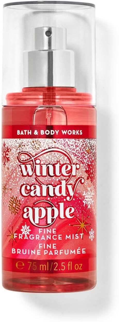 Bath & Body Works WInter Candy Apple Fine Fragrance Mist Travel Size Mini Purse Spray 2.5 Ounce (WInter Candy Apple)
