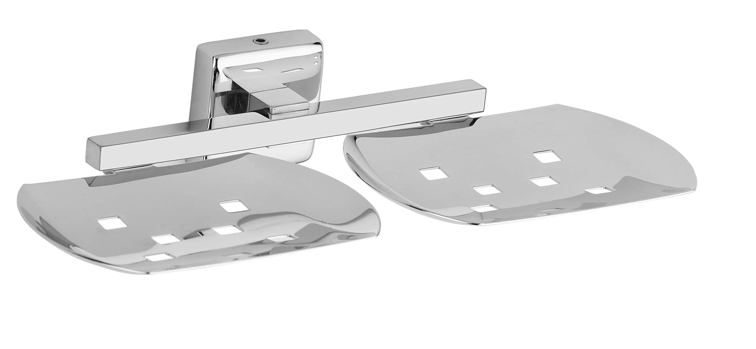 JOVIAL Castle Double Soap Dish | Double Soap Dish Stand | Double Soap Dish Holder | Bathroom Accessories for Home AISI 304 Stainless Steel, Corrosion Free, Anti Rust (Code- Jovial 909) (B08VJH32ZM) Amazon Price History, Amazon Price Tracker