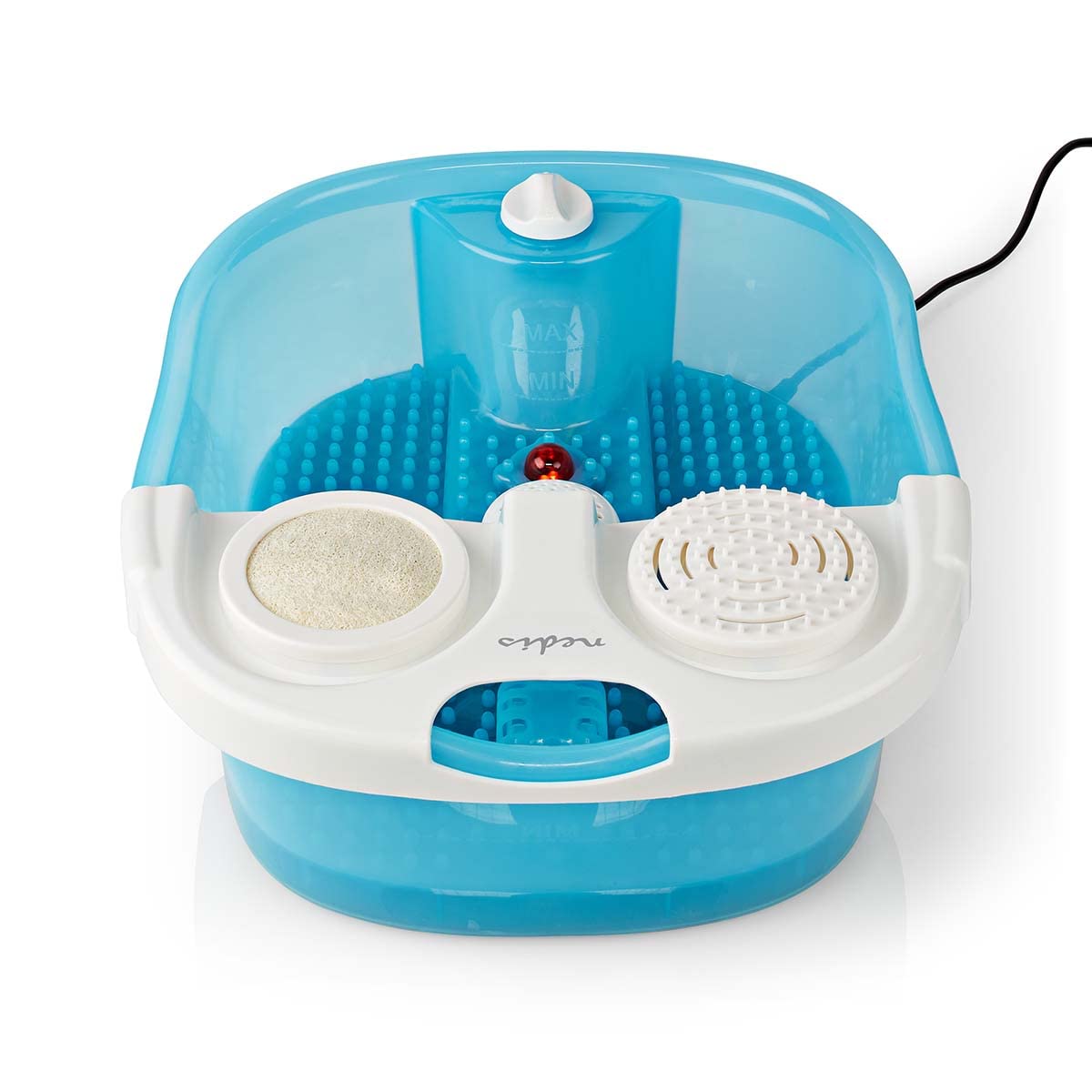 Nedis Baño con burbujas para pies | 1 ajuste de calor | 3 modos de masaje | azul/blanco