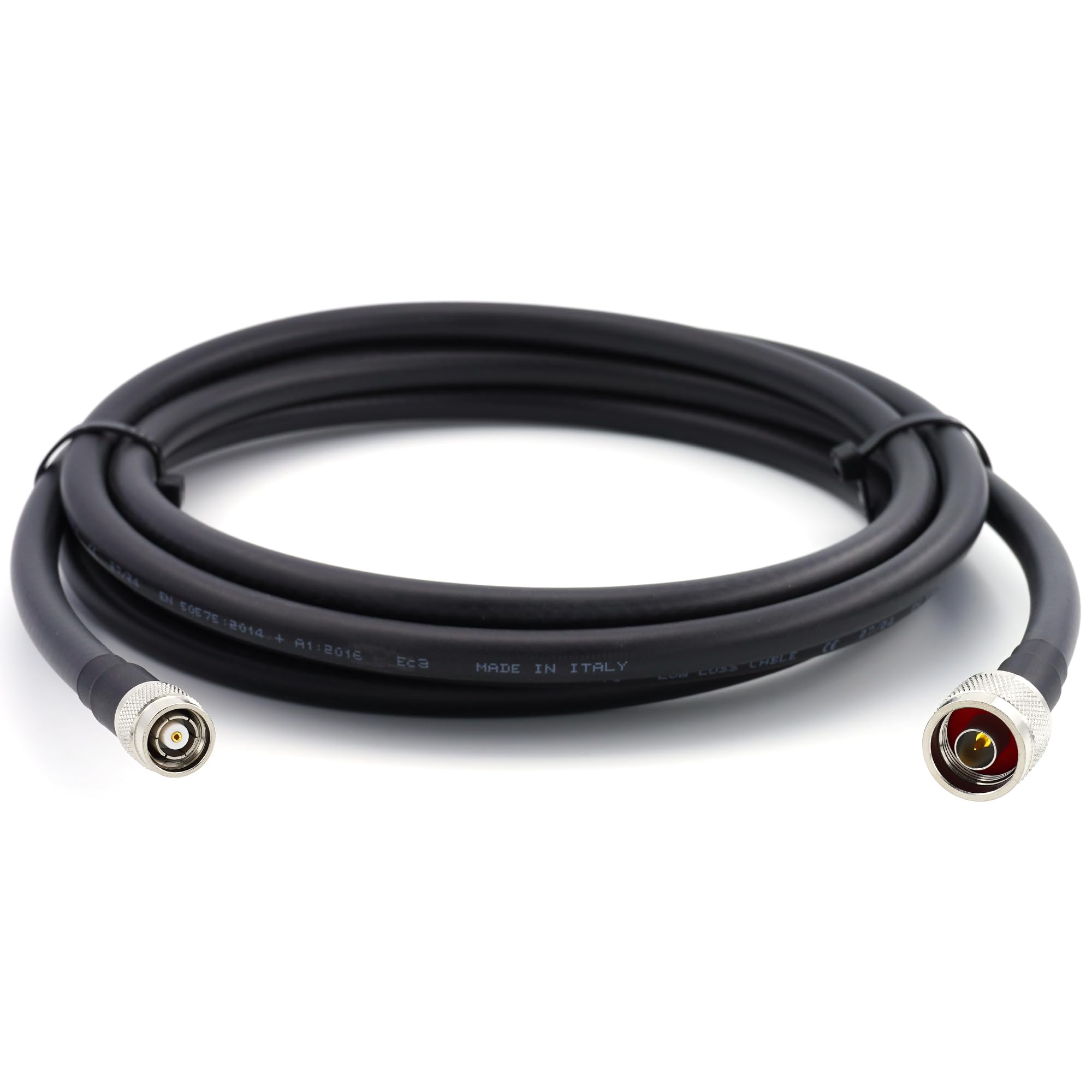 15m RP-TNC maschio a N maschio — Prolunga coassiale flessibile HF400 interamente in rame da 50 Ohm (equivalente a LMR400 UF UltraFlex) — per antenna router wireless mobile WiFi LTE 4G 5G 6G