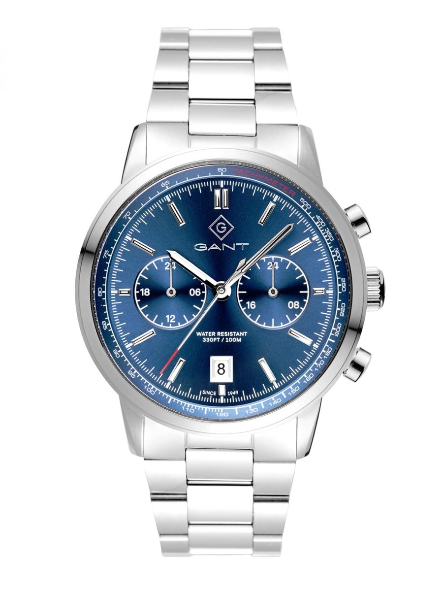 GANT Bergamo Herrenuhr 42 mm Edelstahl Seiko Quarzwerk