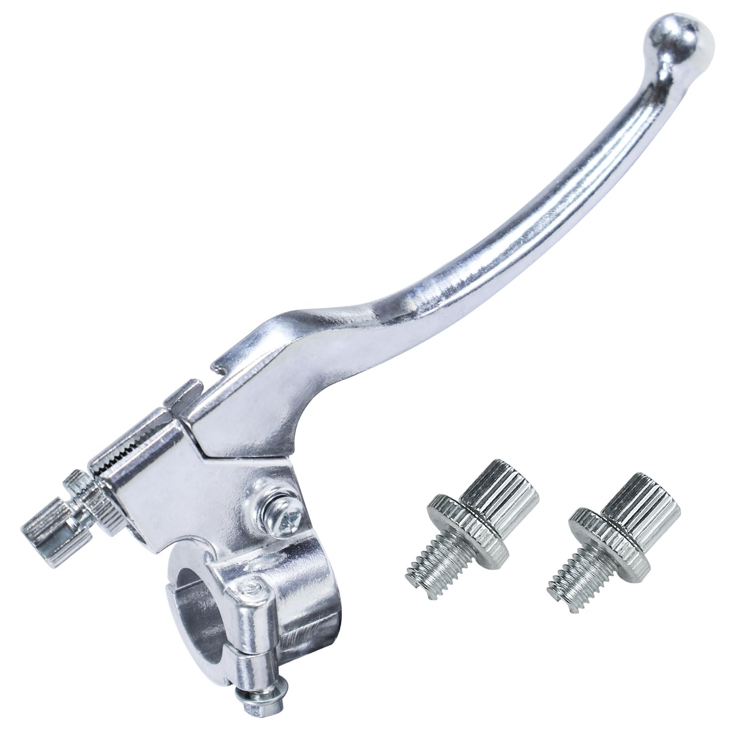 7/8" Dirt Bike Left Brake Clutch Handle Lever Perch for SSR110 KX65 YZ80 CRF50 XR50 DR125 KLX110 Coolster Apollo RFZ125 Tao Tao DB17 Chinese Pit Dirt Bike Coleman CT100U CT200U Mini Silver