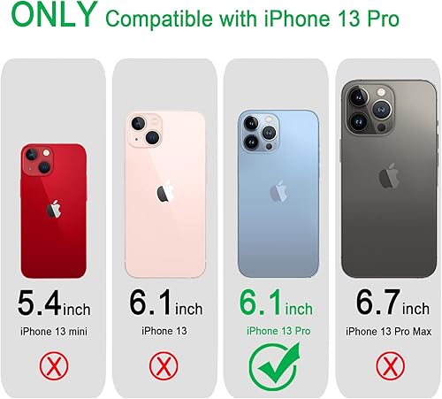 Miniatura 2 de JJGoo Funda transparente compatible con iPhone 13 Pro, transparente, suave, a prueba de golpes, delgada, delgada, antigolpes, color negro