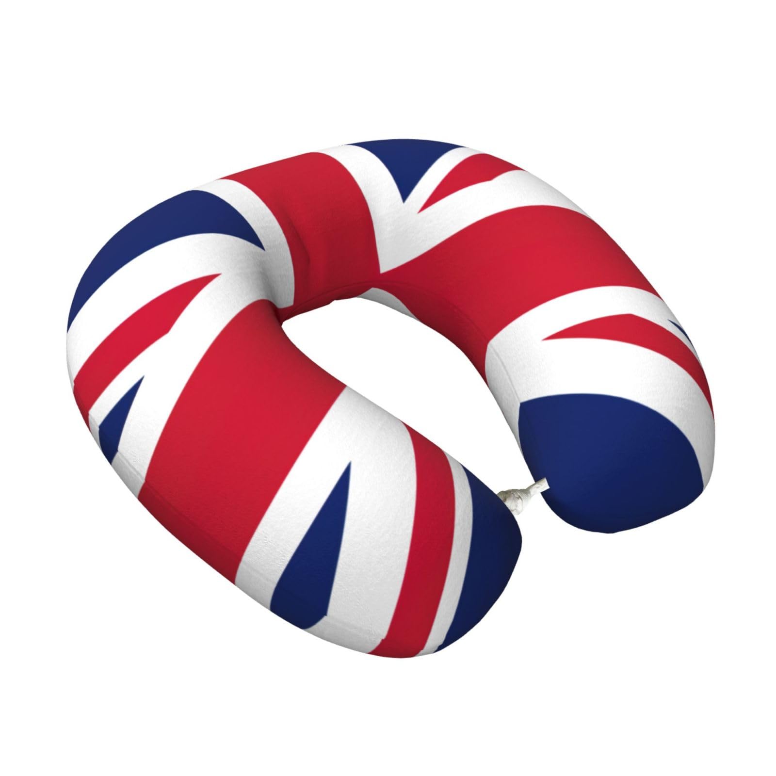 Yyoretp British flag Print Travel Pillow Pure Memory Foam Neck Pillows Portable Headrest for Airplane