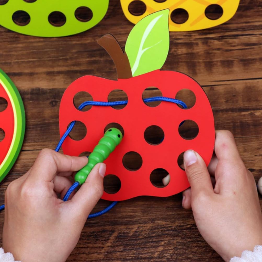 Giocattolo Montessori Intreccio con Frutta Mangiare
