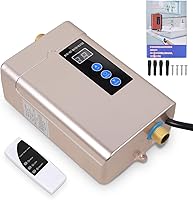 Vista 1 de Calentador de agua eléctrico sin tanque, pequeño calentador de agua instantáneo para fregadero de cocina, 3000 W 110 V, con pantalla digital LCD