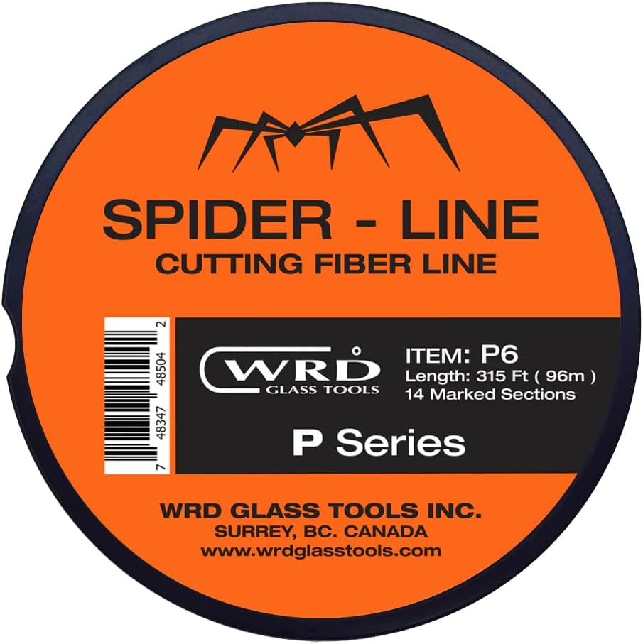 WRD Spider Line P6-315 feet (96m) – 14 pre-Marked Lengths Excellent Cutting Good tensile Strength, Windshield Fiber Cutting line Wire Orange Bat Spider