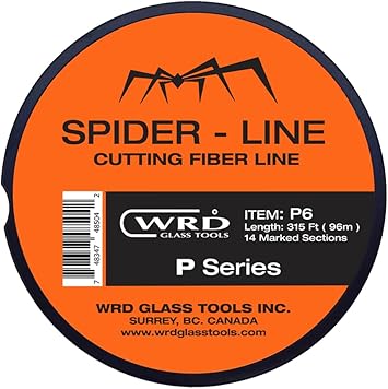 WRD Spider Line P6-315 قدم 96 م 14 أطوال محددة مسبقًا قطع ممتاز قوة شد جيدة، سلك خط قطع ألياف الزجاج الأمامي Orange Bat Spider