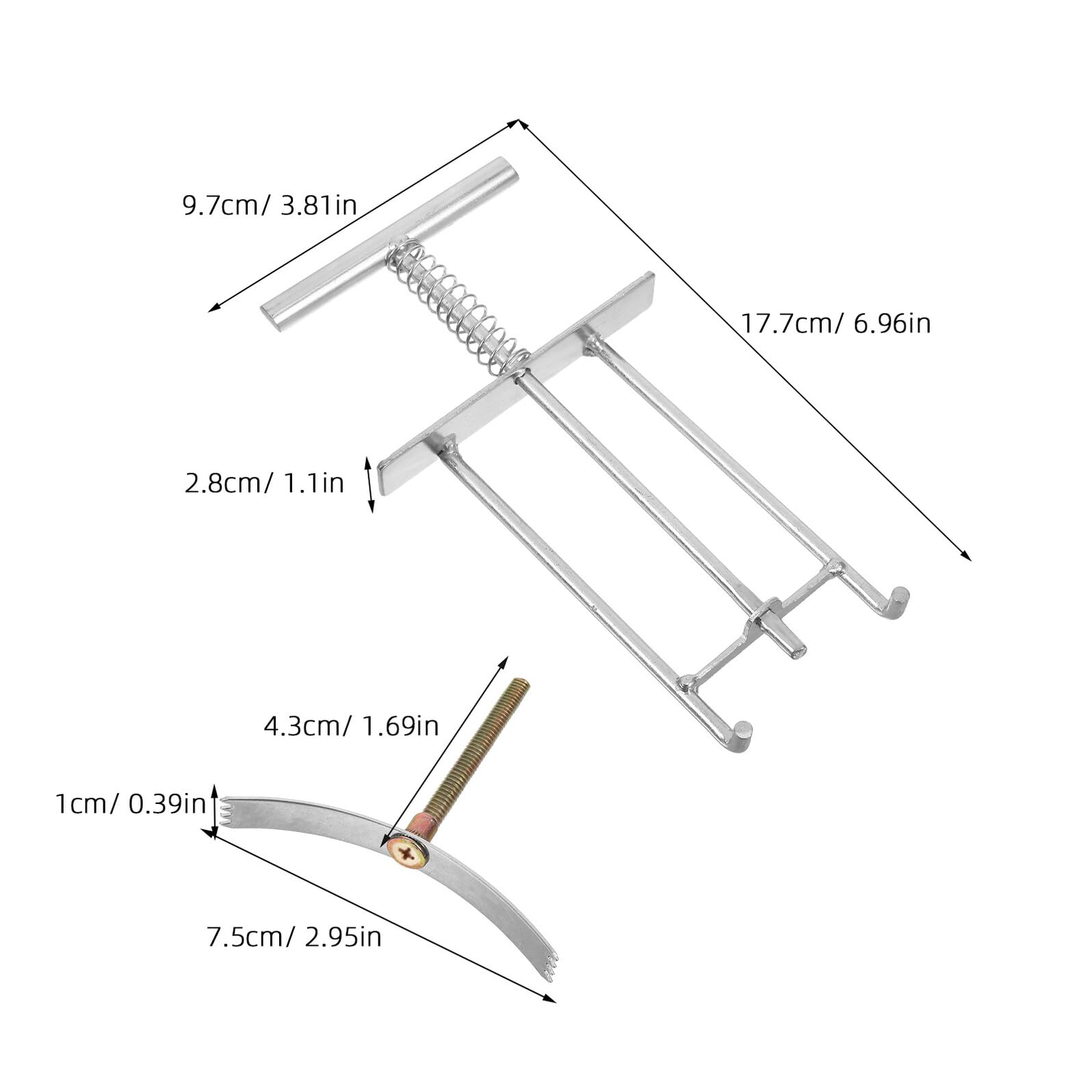 PRETYZOOM Kit di Riparazione Cassetta Elettrica 25 Pezzi in Lega di Manganese Argento per Fissaggio e Manutenzione Interruttore Tipo 86 per Uso Elettricisti