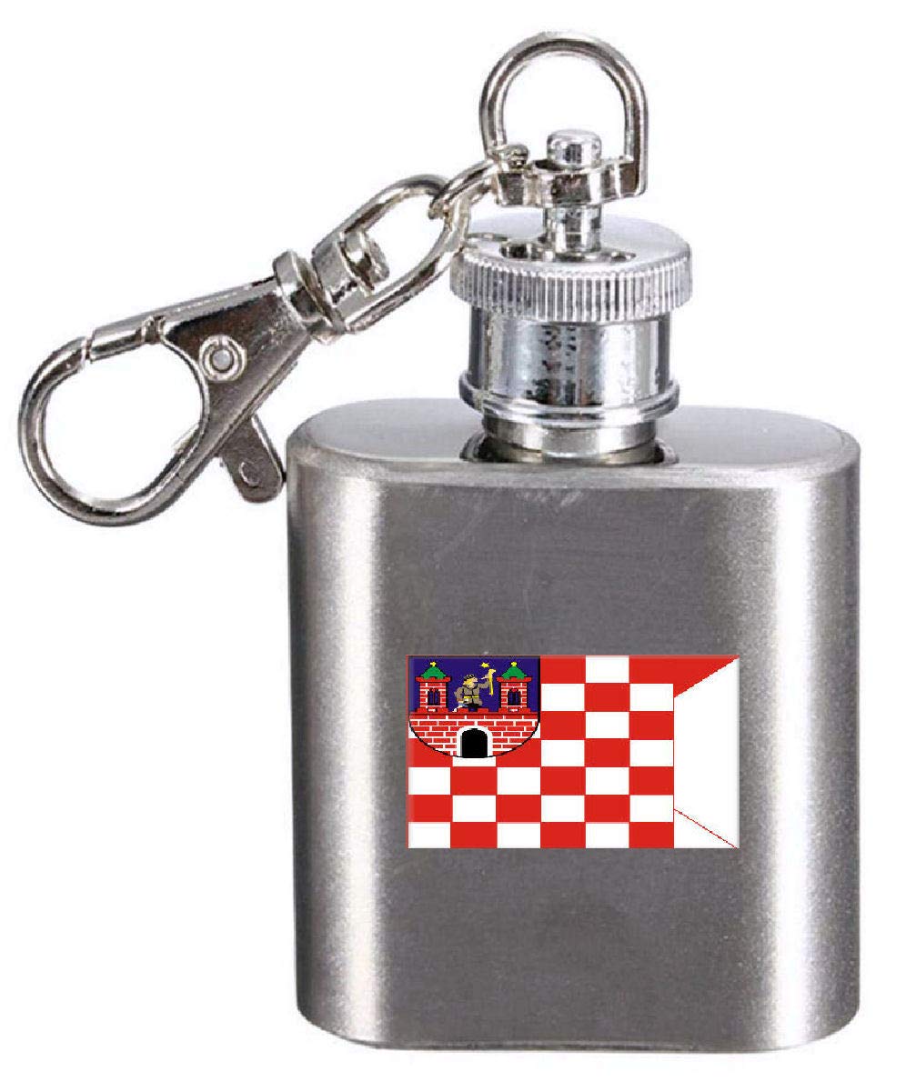 Flasque porte-clés Pologne Kalisz cadeau homme et collection