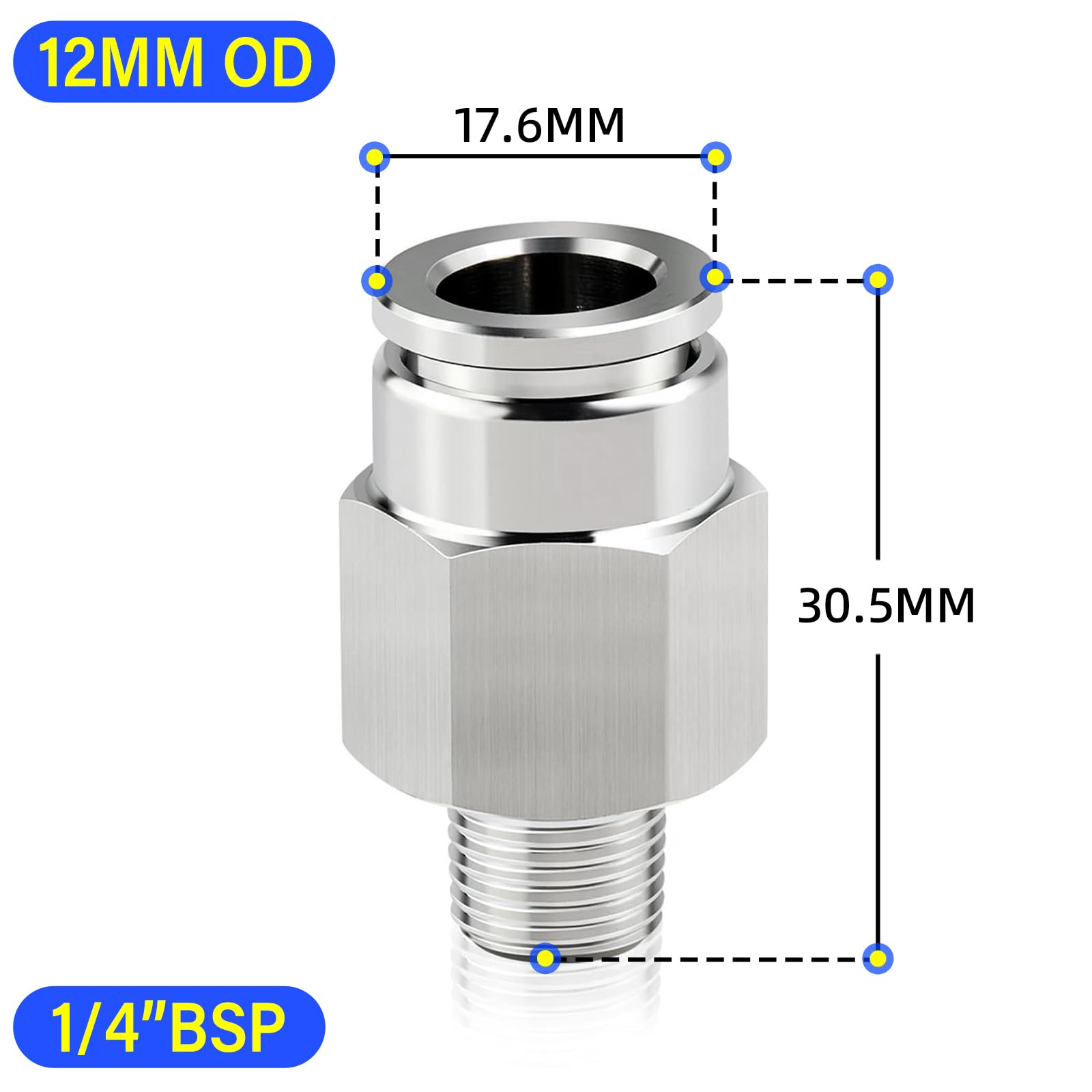 Messing-T-Stück 1/2" BSP – 2 Stück Mit Teflonband, Max. 1 MPa, -53 Bis 121 °C, Für Luft, Wasser, Öl Und Gas