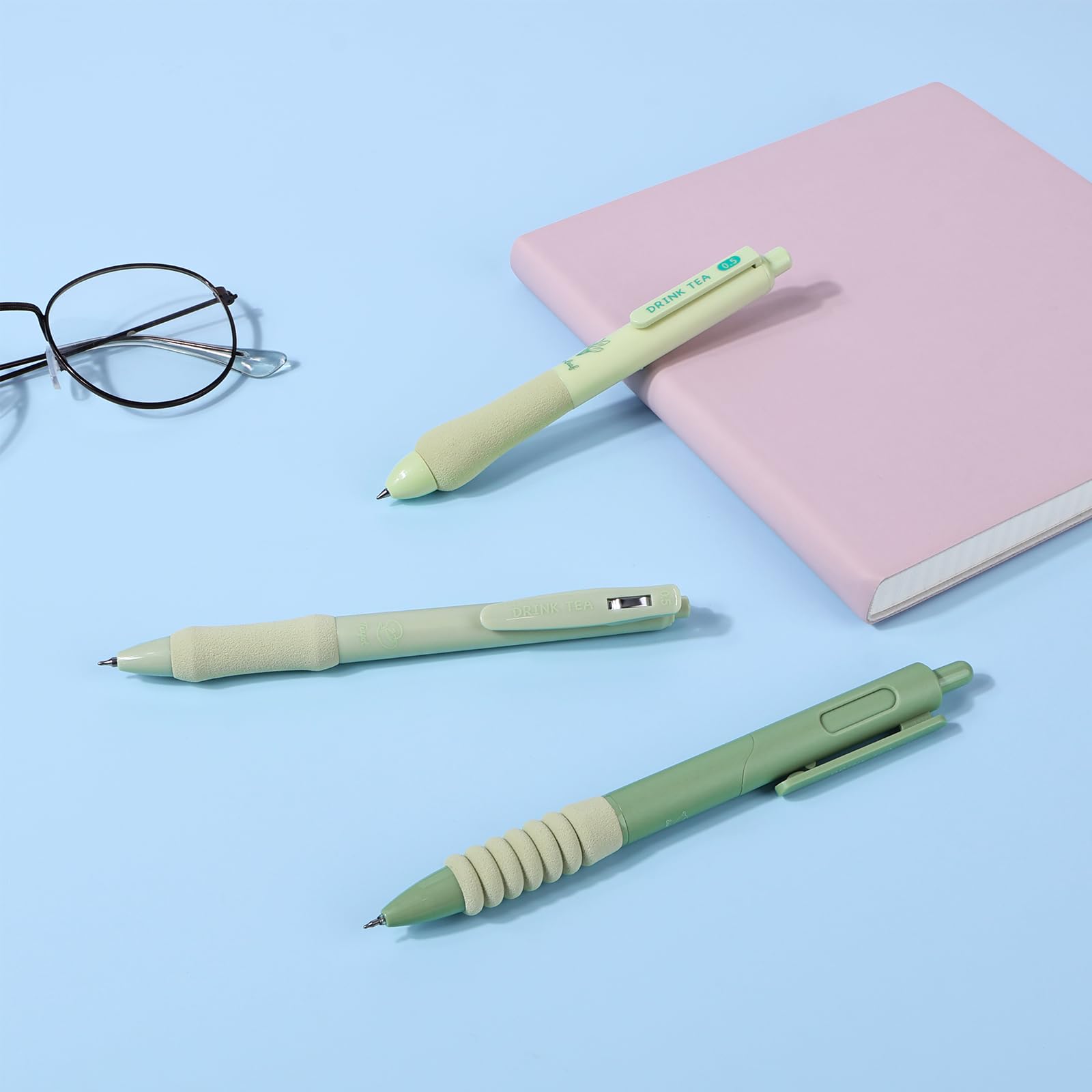 BAYTORY 10 Boligrafos, Boligrafo Gel, Bolígrafo Retráctil, Bolígrafos