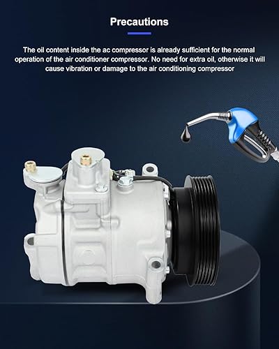 Vista 144 de ECCPP Compresor de A/C con embrague 2014-2018 apto para Ford Focus 2.0L AC Compressor